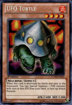 UFO Turtle - Secret Rare 1st Edition LCYW-EN233 - NM - YuGiOh - Image 1