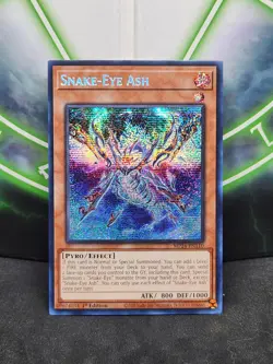Yugioh Snake-Eye Ash MP24-EN110 Prismatic Secret Rare 1st Edition NM - Image 1