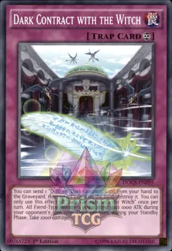 1st Ed Dark Contract with the Witch DOCS-EN095 Yugioh - Image 1