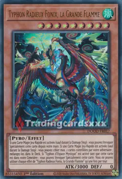 Yu-Gi-Oh! Typhon Radieux Fonix, la Grande Flamme : UR DOOD-FR017 - Image 1