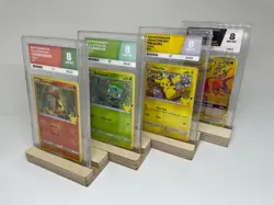 Ace Grading Trading Card Stand Ply Wood Pokemon YuGiOh Magic Wooden - Image 1