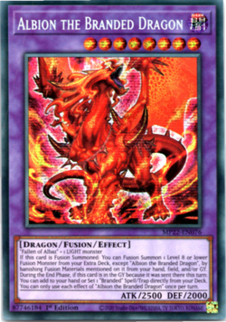 Albion the Branded Dragon - MP22-EN076 Prismatic Secret Rare 1st Edition Yugioh - Image 1