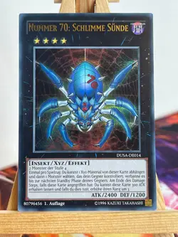 Nummer 70: Schlimme Sunde DUSA-DE014 Ultra Rare DE NM YUGIOH - Image 1