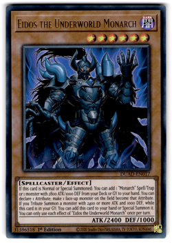 YUGIOH EIDOS THE UNDERWORLD MONARCH ULTRA RARE NM DUAD-EN017 - Image 1
