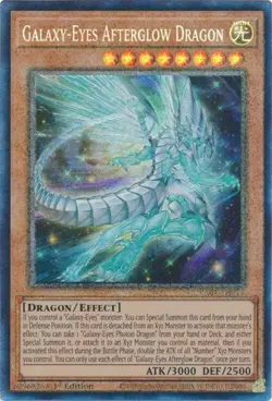 Galaxy-Eyes Afterglow Dragon - RA01-EN017 - Collector's Rare - Yugioh - Image 1