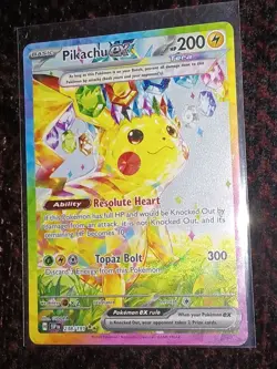 Pokemon TCG Surging Sparks Pikachu EX SIR 238/191 Beautiful Clean Card - Image 1