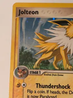 Jolteon 3/17 Holo Rare Pop Series 3 Pokemon Card - MP - Image 2