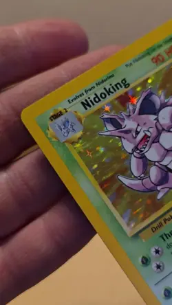 Pokemon TCG Nidoking 11/102 Holo Unlimited Rare Card Base Set MP WOTC - Image 2