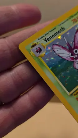 Pokemon TCG Venemoth 13/64 Holo Rare Card LP Jungle Set WOTC Unlimited - Image 2