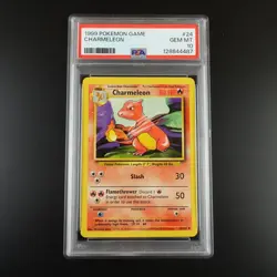 PSA 10 Charmeleon 24/102 Pokemon Base Set 1999 Non Holo Card - Image 1