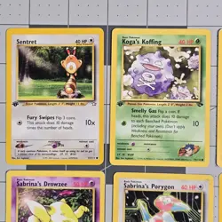 Pokemon 1st Edition Lot Porygon Machop Drowzee Gym Neo Cards Non Holos - Image 2
