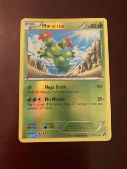 Maractus 11/114 Reverse Holo Uncommon Black & White Pokemon TCG Card - Image 1