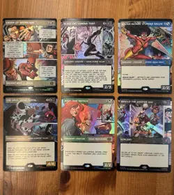MTG Marvel’s Spider-Man NM Borderless Foil Rare/Mythic Card Lot, Comic Book Card - Image 1