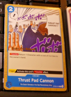ONE PIECE ENGLISH CARD GAME CARTE SUPER PRE RELEASE Thrust Pad ST03-016 EN NM - Image 1