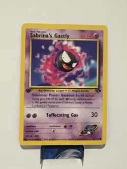 Pokemon Card - Sabrina's Gastly Gym Challenge 97/132 Common 1st Edition LP+ - Image 1