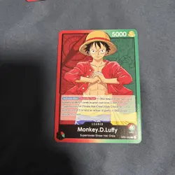 One Piece Card Game Romance Dawn Monkey D Luffy OP01-003 Pre Errata Leader - Image 1