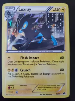 Luxray 46/99 Pokemon TCG Cracked Ice Holo Card Next Destinies Blister Exclusive - Image 1