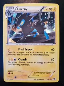Luxray 46/99 Pokemon TCG Cracked Ice Holo Card Next Destinies Blister Exclusive - Image 2