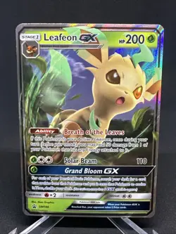Pokemon TCG Leafeon GX SM146 Black Star PROMO Sun & Moon Black Star NM Card - Image 2