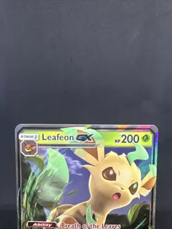 Pokemon TCG Leafeon GX SM146 Black Star PROMO Sun & Moon Black Star NM Card - Image 3