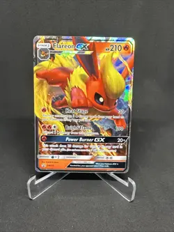 Flareon GX SM171 Sun & Moon Black Star Promo Holo Ultra Rare Pokemon TCG Card - Image 1