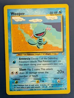 Wooper Common Neo Genesis Set Card 82/111 Vintage. Near Mint Condition - Image 1
