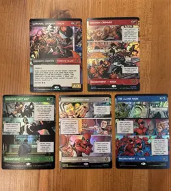 MTG Marvel’s Spider-Man NM Borderless Foil Rare Card Lot, Comic Book, Venom - Image 1