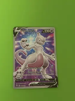 Pokemon TCG Mewtwo V SWSH229 - English Black Star Promo V Card - Image 1
