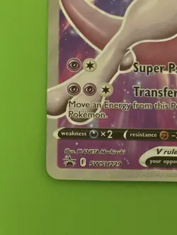 Pokemon TCG Mewtwo V SWSH229 - English Black Star Promo V Card - Image 5