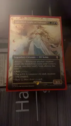 Galadriel, Light of Valinor Foil Borderless Card Magic the Gathering LOTR - Image 1