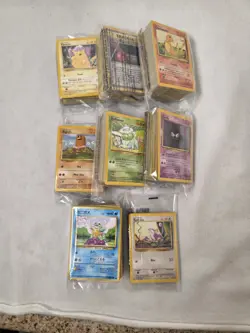 Huge Vintage Pokemon Bulk Card Lot Of 375+ WOTC - Base Set - Image 1