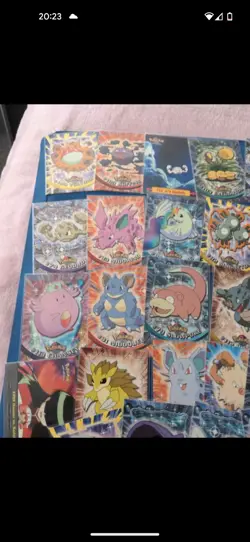Pokemon topps 1st edition blue stamps, 38 cards 3 foils - Image 3