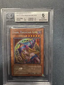 2003 Yu-Gi-Oh! Dark Magician Girl Secret Rare Card BGS 6 - Image 1
