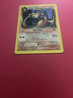 Pokemon TCG Dark Charizard 21/82 Base Set Non-Holo Rare Card LP - Image 2