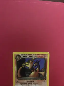 Pokemon TCG Dark Charizard 21/82 Base Set Non-Holo Rare Card LP - Image 3