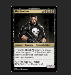 Punisher and Punishment Foil Custom sticker on bulk MTG Commander - andver406 - Image 1