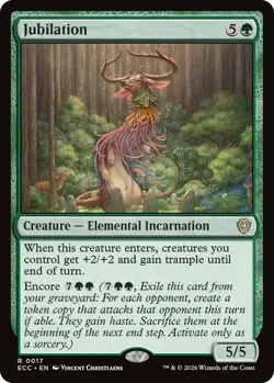 1x Jubilation NM-Mint, English Commander: Lorwyn Eclipsed MTG Magic - Image 1