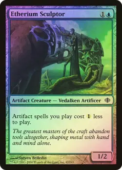 Etherium Sculptor Foil x1 Shards of Alara MTG Magic the Gathering Blue Artifact - Image 1