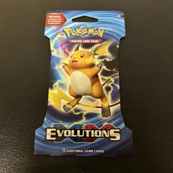 Pokemon TCG: XY Evolutions Sleeved Blister Blastoise & Pikachu Art New Sealed - Image 1