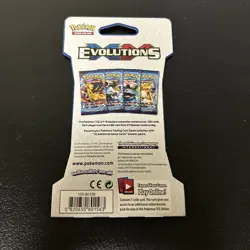 Pokemon TCG: XY Evolutions Sleeved Blister Blastoise & Pikachu Art New Sealed - Image 2