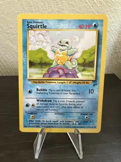 Squirtle Pokemon Base Set 2 1 93/130 - NM GREAT CONDITION - Image 1