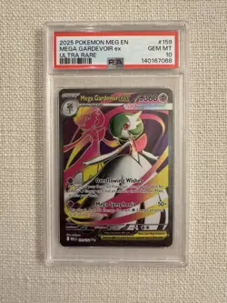 Mega Gardevoir ex 159/132 Me01: Mega Evolution Pokemon TCG PSA 10 - Image 1
