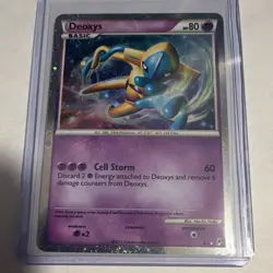Pokemon Deoxys SL1 Call of Legends Shiny Holo Rare 2011 80 HP Cell Storm - Image 1