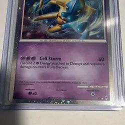 Pokemon Deoxys SL1 Call of Legends Shiny Holo Rare 2011 80 HP Cell Storm - Image 3