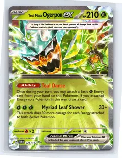Pokemon TCG - Twilight Masquerade - Teal Mask Ogerpon ex Double Rare - 25/167 - Image 1