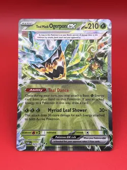 Pokemon TCG ~ Teal Mask Ogerpon ex 025/167 Double Rare Twilight Masquerade : NM - Image 1