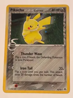 Pikachu (Delta Species) 93/92 - Pokemon Legend Maker Secret Rare MP - Image 1