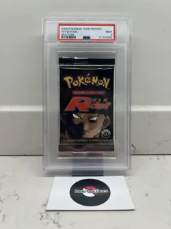 Giovanni PSA 9 Mint 1st Edition TEAM ROCKET Sealed Booster Pack 2000 Pokemon - Image 1