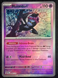 Munkidori 044/131 Prismatic Evolutions [Master Ball] Reverse Holo Pokemon TCG NM - Image 1