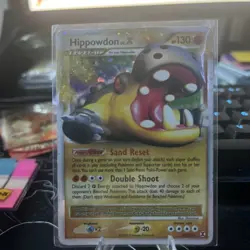 Pokemon TCG 2009 Rising Rivals Lv X Hippowdon 107/111 LP-HP Ultra Rare - Image 1